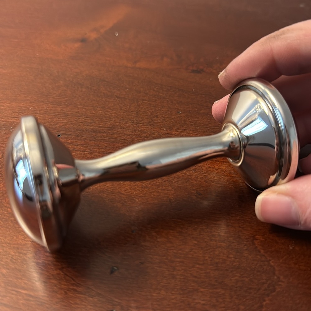 Silver Baby Rattle - Picture 5 of 5